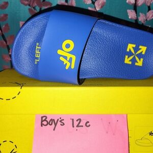 Off-White Blue and Yellow Sandals